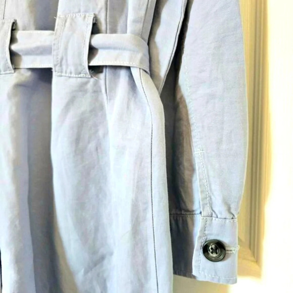 Cabi Women's Small Blue Trenchcoat Belted Classy Casual Everyday - Picture 5 of 8